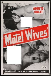 2j624 MOTEL WIVES 1sh 1968 sex-ational sexploitation, Capri, sexy images!!