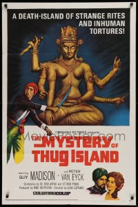 2j644 MYSTERY OF THUG ISLAND 1sh 1965 I Misteri della Giungla Nera, Guy Madison, Italian!