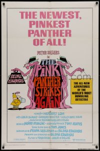 2j712 PINK PANTHER STRIKES AGAIN 1sh 1976 Peter Sellers is Inspector Clouseau, T.W. art!