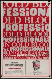 2j726 PROFESSIONALS/IN COLD BLOOD 1sh 1970 Richard Brooks double-bill!