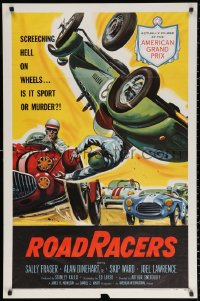 2j767 ROADRACERS 1sh 1959 great American Grand Prix race car artwork image!