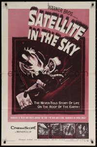 2j780 SATELLITE IN THE SKY 1sh 1956 English, the never-told story of life on the roof of the Earth!