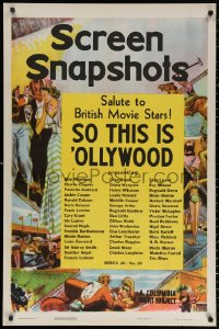 2j790 SCREEN SNAPSHOTS 1sh 1940 salute to many great British movie stars, so this is 'ollywood!
