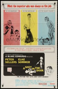 2j806 SHOT IN THE DARK 1sh 1964 Blake Edwards, Peter Sellers, sexy Elke Sommer, Pink Panther!