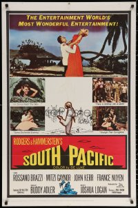 2j827 SOUTH PACIFIC 1sh 1959 Rossano Brazzi, Mitzi Gaynor, Rodgers & Hammerstein musical!