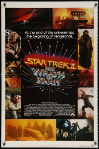2j840 STAR TREK II 1sh 1982 The Wrath of Khan, Leonard Nimoy, William Shatner, sci-fi sequel!