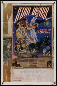 2j842 STAR WARS style D NSS style 1sh 1978 George Lucas, circus poster art by Struzan & White!