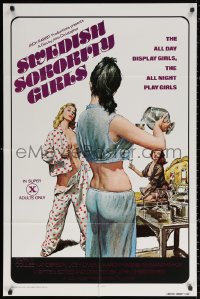 2j866 SWEDISH SORORITY GIRLS 1sh 1977 sexy Heather Young, x-rated, the all night play girls!