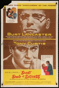 2j868 SWEET SMELL OF SUCCESS 1sh 1957 Burt Lancaster as J.J. Hunsecker, Tony Curtis as Sidney Falco!