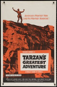 2j887 TARZAN'S GREATEST ADVENTURE 1sh 1959 hero Gordon Scott lives his mightiest adventure!