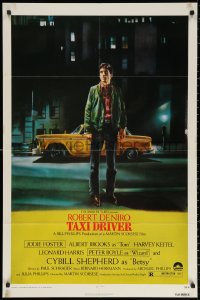 2j890 TAXI DRIVER 1sh 1976 classic Peellaert art of Robert De Niro, directed by Martin Scorsese!