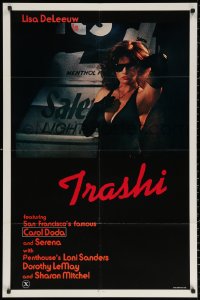 2j940 TRASHI 1sh 1981 sexploitation, trashy Lisa DeLeeuw in shades & gloves!