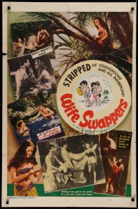 2j976 WIFE SWAPPERS 1sh 1960s sexy adult comedy, stripped of conventions & inhibitions!