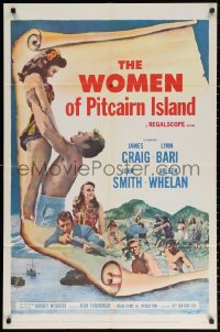2j984 WOMEN OF PITCAIRN ISLAND 1sh 1957 James Craig, Lynn Bari, South Seas, Mutiny on the Bounty!