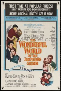 2j985 WONDERFUL WORLD OF THE BROTHERS GRIMM 1sh 1962 Harvey, Bloom, Boehm, George Pal fairy tales!