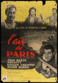 2k418 AIR OF PARIS French 1p 1954 Marcel Carne's L'air de Paris, Jean Gabin & Lesaffre!