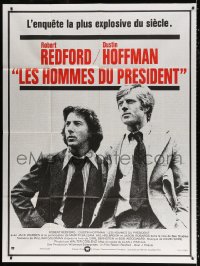 2k424 ALL THE PRESIDENT'S MEN French 1p 1976 Dustin Hoffman & Redford as Woodward & Bernstein!