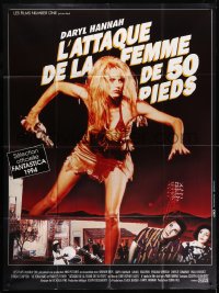 2k438 ATTACK OF THE 50 FT WOMAN French 1p 1994 giant sexy Daryl Hannah on the rampage!