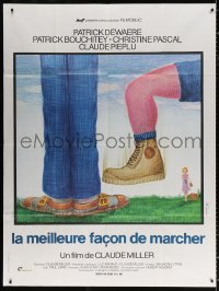 2k456 BEST WAY French 1p 1976 Claude Miller's La Meilleure facon de marcher, Ferracci art, rare!