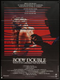 2k476 BODY DOUBLE French 1p 1985 Brian De Palma, Melanie Griffith, voyeur watches sexy woman!
