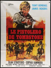 2k484 BROTHER OUTLAW French 1p 1972 Tony Kendall, cool spaghetti western art, very rare!