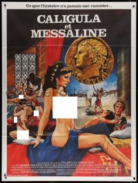 2k489 CALIGULA & MESSALINA French 1p 1982 Caligula et Messaline, art of sexy women in orgy!