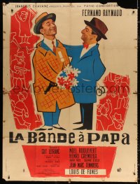 2k526 DADDY'S GANG French 1p R1966 cartoon art of Fernand Raynaud & Noel Roquevert, rare!