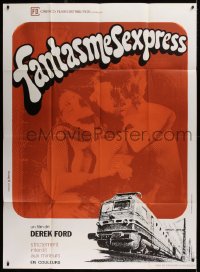 2k542 DIVERSIONS French 1p 1976 G. Ferro art, different image of naked lovers over train!
