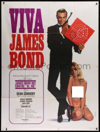 2k549 DR. NO French 1p R1970 Thos art of Sean Connery as James Bond & sexy blonde!