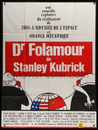 2k550 DR. STRANGELOVE French 1p R1970s Stanley Kubrick classic, Peter Sellers, great artwork!