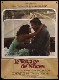 2k656 HONEYMOON TRIP French 1p 1976 c/u of Jean-Louis Trintignant & sexy Stefania Sandrelli, rare!
