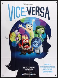 2k675 INSIDE OUT advance French 1p 2015 Walt Disney, Pixar, the voices inside your head, profile art!