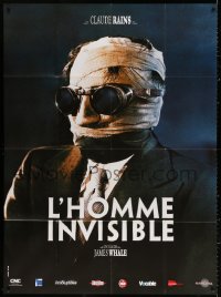 2k676 INVISIBLE MAN French 1p R2000s James Whale, H.G. Wells, wonderful different image!