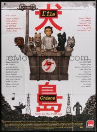 2k677 ISLE OF DOGS French 1p 2018 Wes Anderson stop-motion fantasy, wacky image!