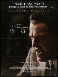 2k680 J. EDGAR advance French 1p 2012 super c/u of Leonardo DiCaprio, directed by Clint Eastwood!