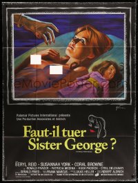 2k691 KILLING OF SISTER GEORGE French 1p 1971 different Grinsson art of naked Susannah York, Aldrich