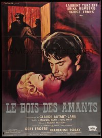 2k716 LE BOIS DES AMANTS French 1p 1960 art of Nazi soldiers walking in on lovers about to kiss!