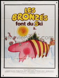 2k721 LES BRONZES FONT DU SKI French 1p 1979 wonderful art by Rene Ferracci, very rare!