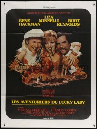 2k745 LUCKY LADY French 1p 1976 Gene Hackman, Liza Minnelli & Burt Reynolds with cigars!
