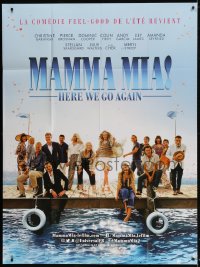 2k753 MAMMA MIA! HERE WE GO AGAIN teaser French 1p 2018 Meryl Streep, Cher, & cast on dock!
