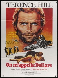2k773 MR BILLION French 1p 1977 great huge image of Terence Hill, Valerie Perrine, different!