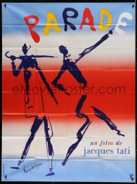 2k803 PARADE French 1p 1974 Jacques Tati, cool surreal art by Lagrange & Roger Boumendil!