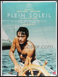 2k825 PURPLE NOON French 1p R2013 Rene Clement's Plein soleil, c/u of Alain Delon on sailboat!