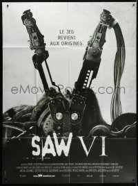 2k859 SAW VI French 1p 2009 Kevin Greutert, image of woman in torture device, Tobin Bell!