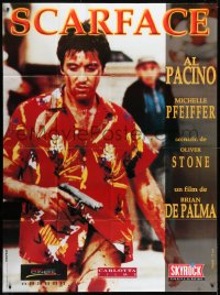 2k860 SCARFACE French 1p R1980s Al Pacino as bloody Tony Montana, Brian De Palma, Oliver Stone