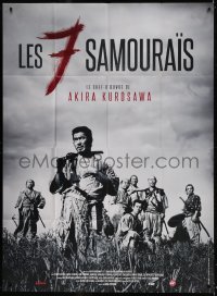 2k866 SEVEN SAMURAI French 1p R2013 Akira Kurosawa's classic Shichinin No Samurai, Toshiro Mifune