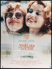 2k926 THELMA & LOUISE French 1p R2018 Susan Sarandon, Geena Davis, Ridley Scott feminist classic!