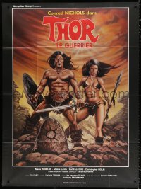 2k929 THOR THE CONQUEROR French 1p 1983 Conan rip-off, cool different sword & sorcery art!
