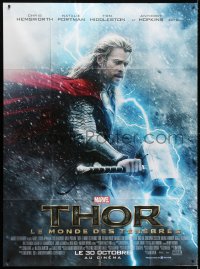 2k930 THOR: THE DARK WORLD advance French 1p 2013 great montage of Chris Hemsworth & top cast!