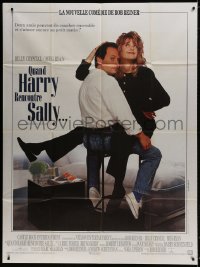 2k978 WHEN HARRY MET SALLY French 1p 1989 great romantic image of Billy Crystal & Meg Ryan!